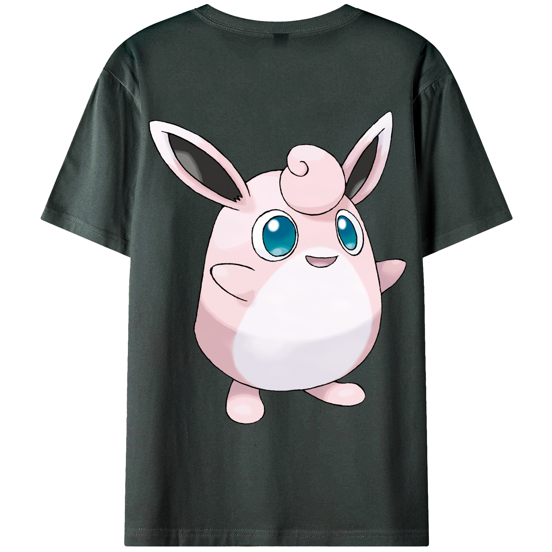 （画像用） ポケットモンスター Pokémon 綿100％ メンズ半袖Tシャツ（バックプリント） 通気性